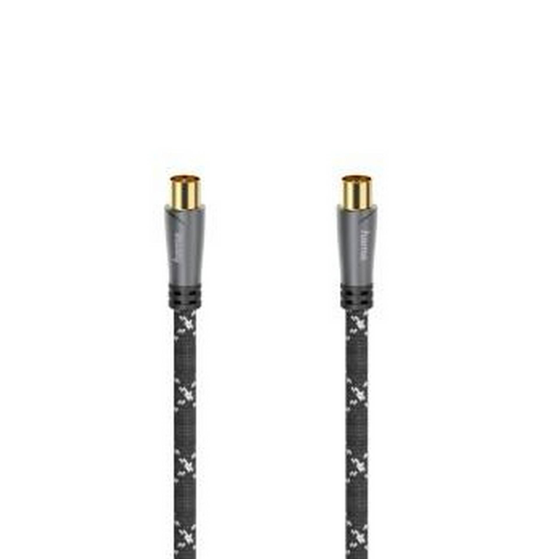 Hama Antennenkabel vergoldet Koax-Stecker mit Koax-Kupplung 5 m Hama Antennenkabel vergoldet Koax-Stecker mit Koax-Kupplung 5 m von Hama