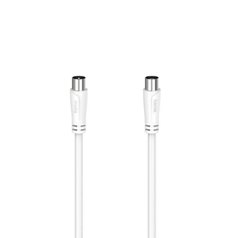 Hama Antennenkabel weiß Koax-Stecker mit Koax-Kupplung 15 m von Hama