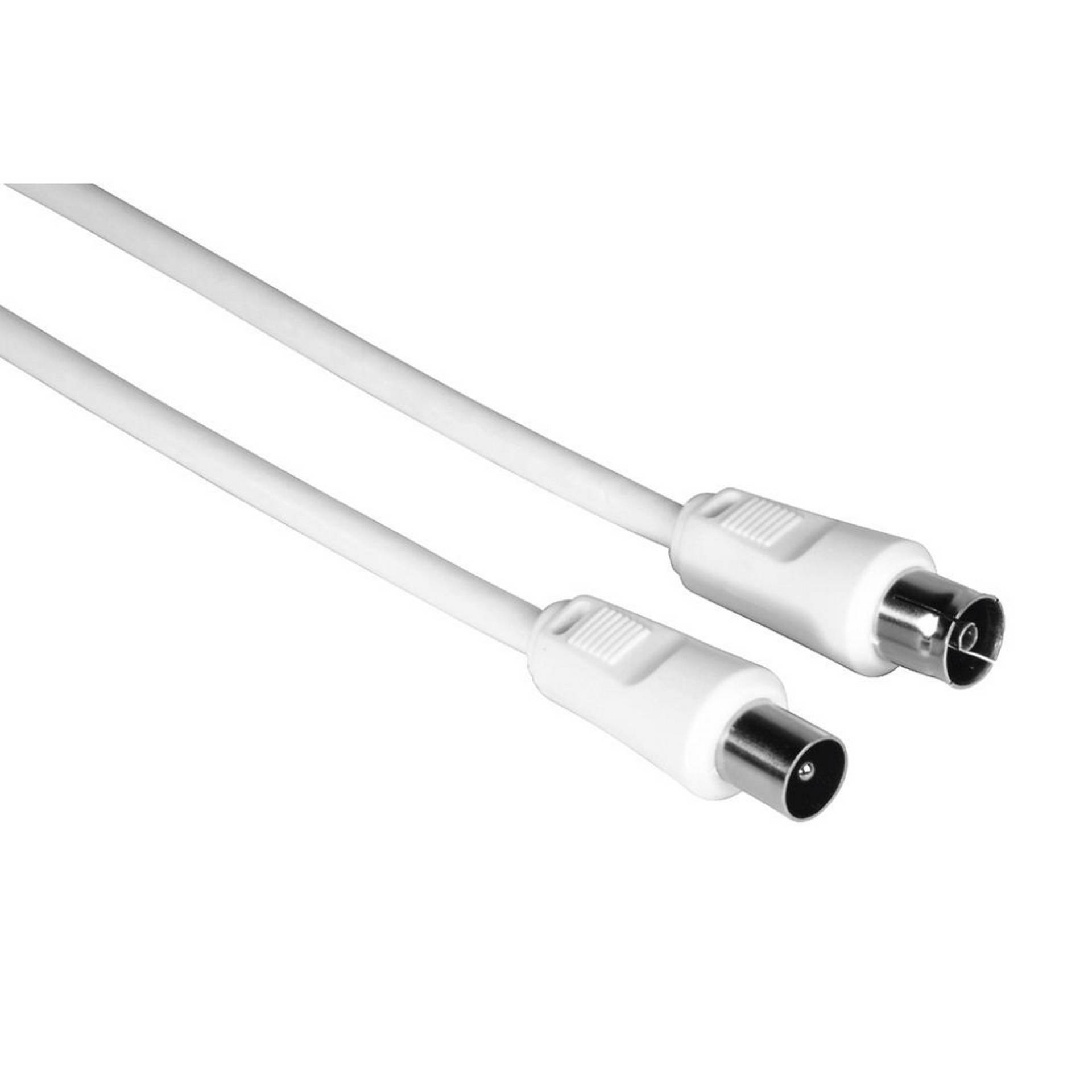 Hama Antennenkabel weiß Koax-Stecker mit Koax-Kupplung 3 m Hama Antennenkabel weiß Koax-Stecker mit Koax-Kupplung 3 m von Hama