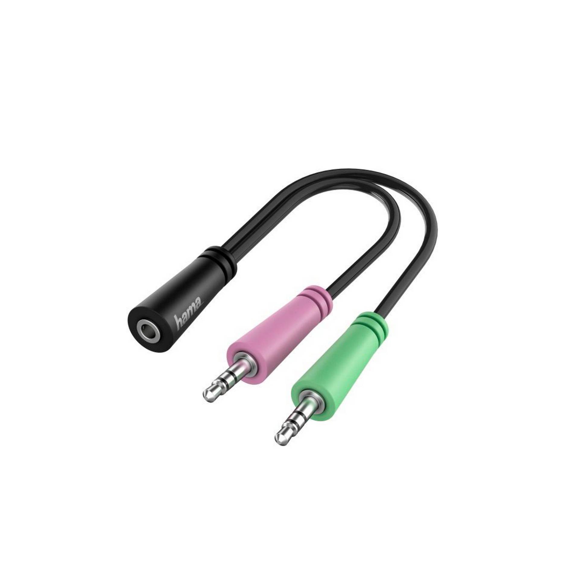 Hama Audio-Adapter 2 x 3-polige 3,5 mm Klinkenstecker mit 4-poliger 3,5 mm Klinkenkupplung Hama Audio-Adapter 2 x 3-polige 3,5 mm Klinkenstecker mit 4-poliger 3,5 mm Klinkenkupplung von Hama