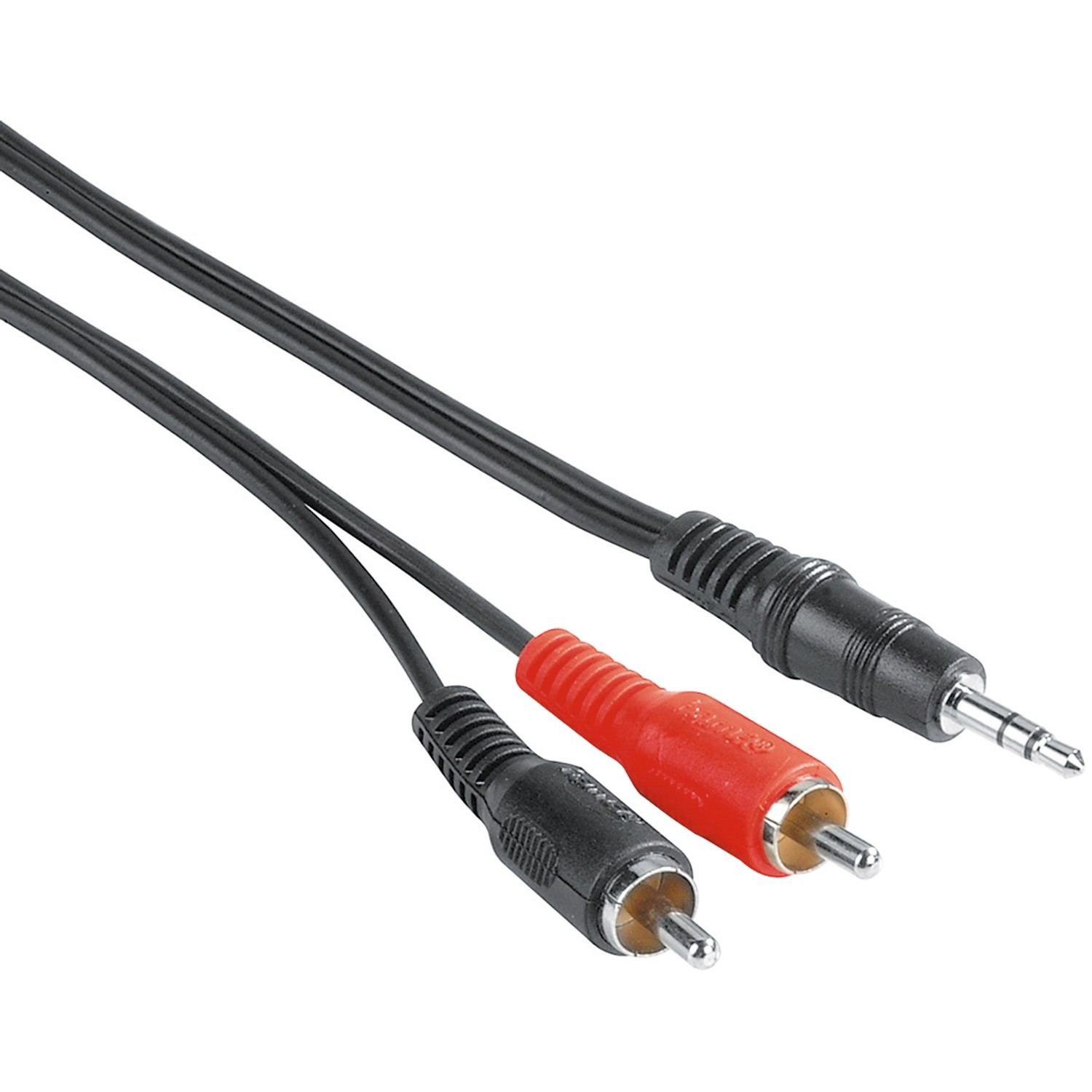 Hama Audio-Kabel 3,5 mm-Klinken-Stecker/2 Cinch-Stecker Schwarz 2 m Hama Audio-Kabel 3,5 mm-Klinken-Stecker/2 Cinch-Stecker Schwarz 2 m von Hama