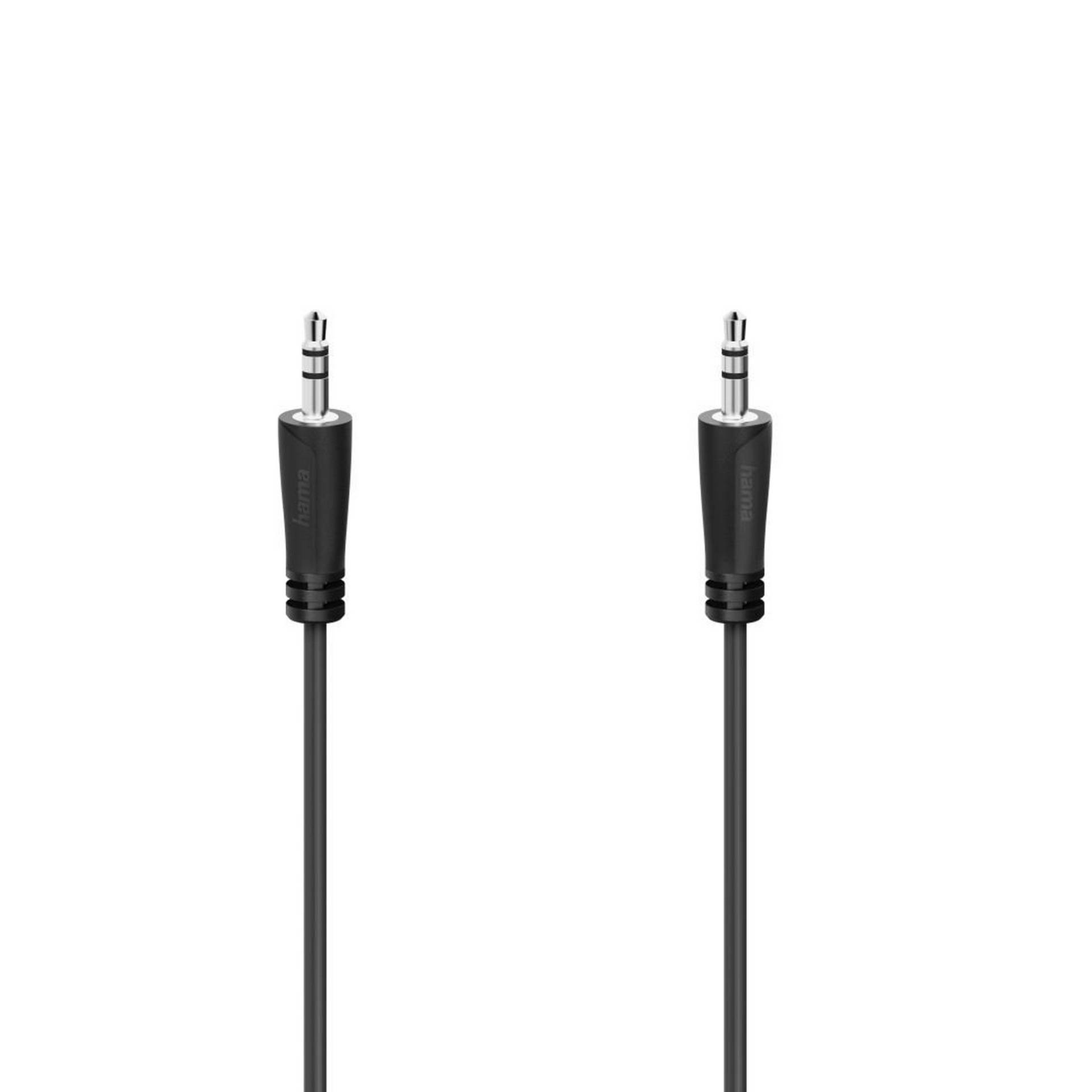 Hama Audio-Kabel schwarz 2 x 3,5 mm Klinkenstecker Stereo 3 m Hama Audio-Kabel schwarz 2 x 3,5 mm Klinkenstecker Stereo 3 m von Hama