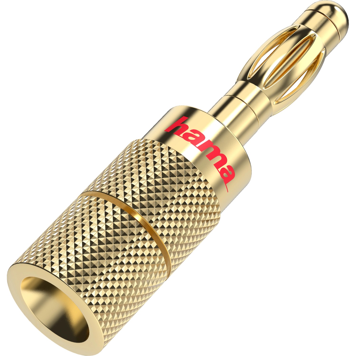 Hama Audio-Lautsprecher-Adapter Bananen-Stecker 4er-Set Gold von Hama