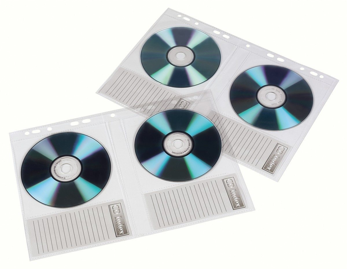Hama Aufbewahrungsbox CD-Ordnerhüllen DIN A4 transparent VE=10 Stück. von Hama
