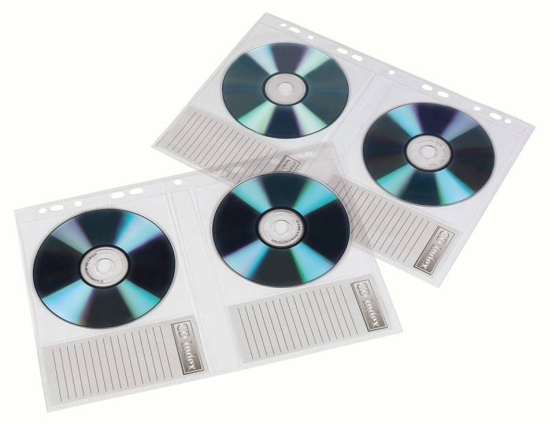 Hama Aufbewahrungsbox CD-Ordnerhüllen DIN A4 transparent VE=10 Stück von Hama