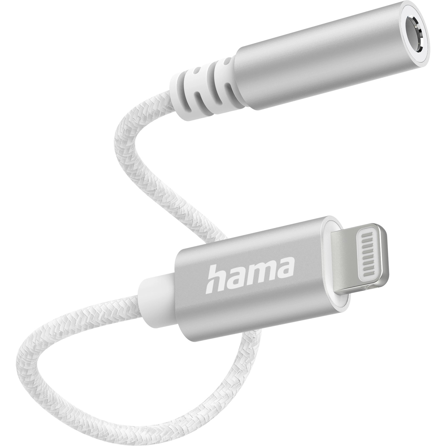 Hama Aux-Adapter Lightning - 3,5-mm-Klinke-Buchse Weiß von Hama