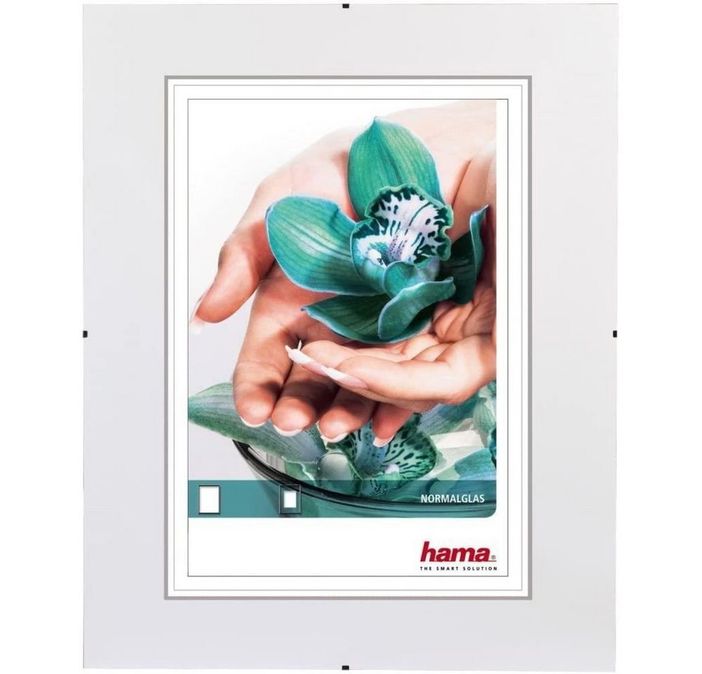 Hama Bilderrahmen Clip-Fix, Fotorahmen, Bilderhalter, A3, 29,7 x 42 cm, Glas, Transparent von Hama