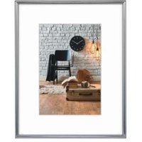 Hama - Bilderrahmen Sevilla Dekor 21 x 29,7 cm (b x h) 15 x 20 cm (b x h) Reflexglas Kunststoff silber matt von Hama