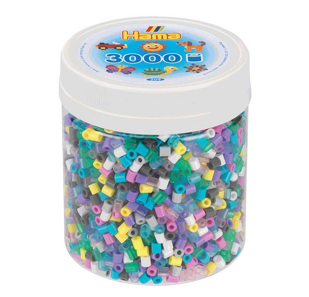 Hama Perlen Bügelperlen Hama Dose mit 3000 Perlen Mix 69 von Hama Perlen