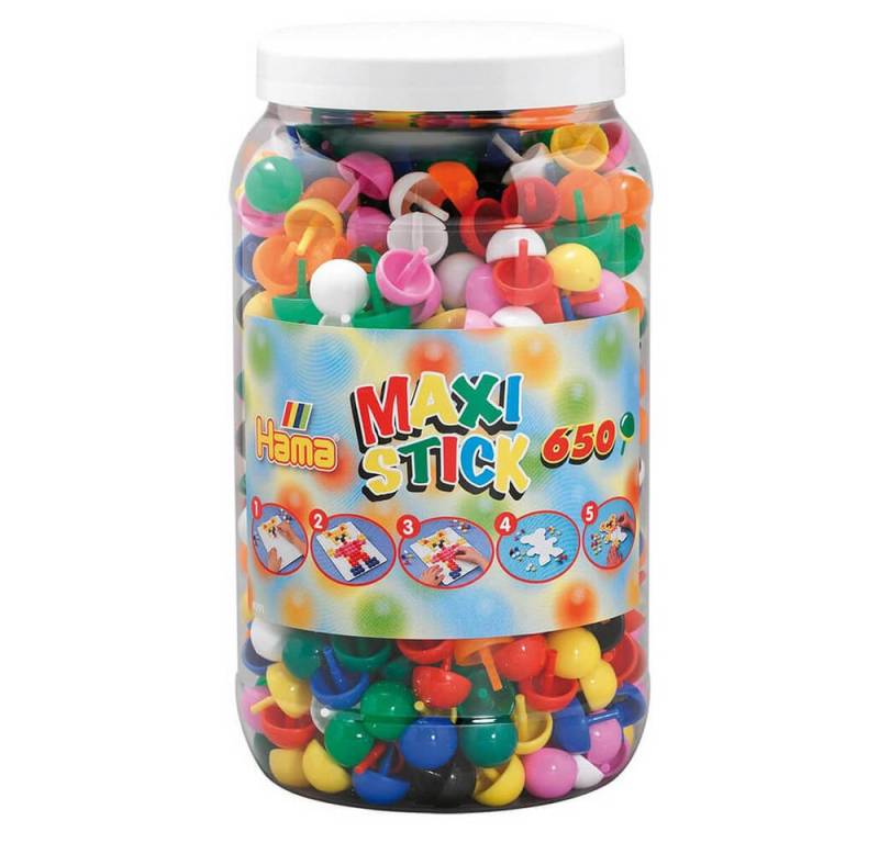 Hama Bügelperlen Hama Dose mit 650 Maxi-Sticks von Hama