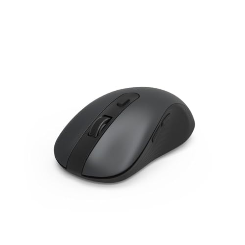 Hama Computermaus kabellos (optische Maus mit 6 Tasten, Multi-Device-Maus für PC, Laptop und Notebook für Rechtshänder, 800-2400 dpi, Bluetooth, Windows 11/10/8/7, Android 4.3, MAC) schwarz von Hama