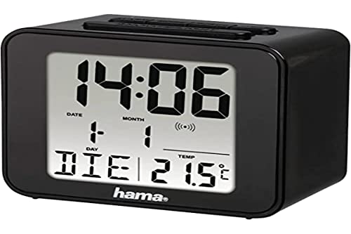 Hama Cube Digital Table Clock Schwarz rechteckig von Hama