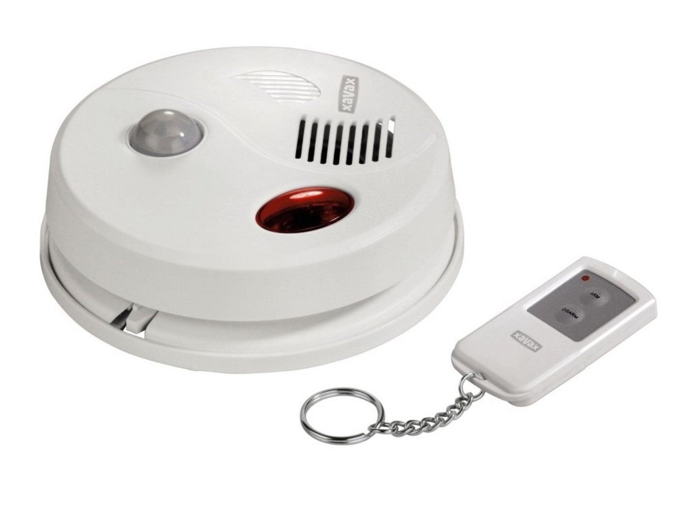 Xavax Decken-Alarm mit PIR 360° Bewegungsmelder Alarmanlage (Sensor Einbruch-Schutz Haus-Alarm) von Xavax
