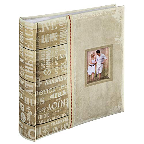 Hama Einsteckalbum (Fotoalbum mit 100 Seiten, Album für 200 Fotos im Format 10x15 cm, Fotobuch zum Einstecken) beige von Hama