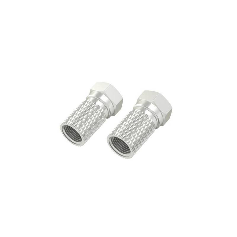 Hama F-Stecker Ø 5,5 mm schraubbar, 2 Stück von Hama