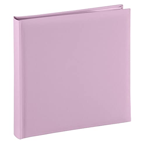 Hama Fotoalbum Jumbo 30x30 cm (Fotobuch mit 80 weißen Seiten, Album für 320 Fotos zum Selbstgestalten und Einkleben) rosa pastell von Hama