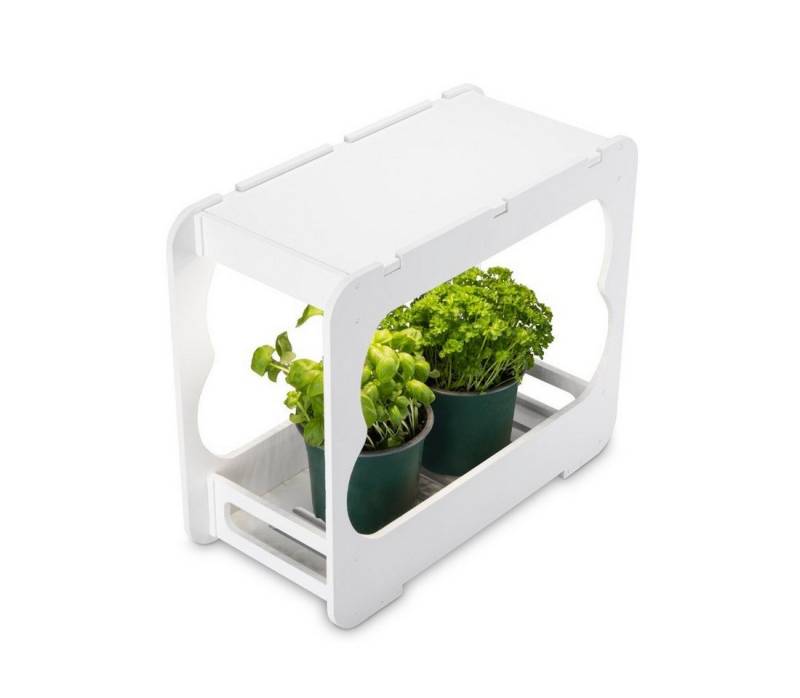 Hama Gewächshaus Gewächsstation mit Vollspektrum LED Pflanzenlampe 14 W, mehrere Töpfe von Hama