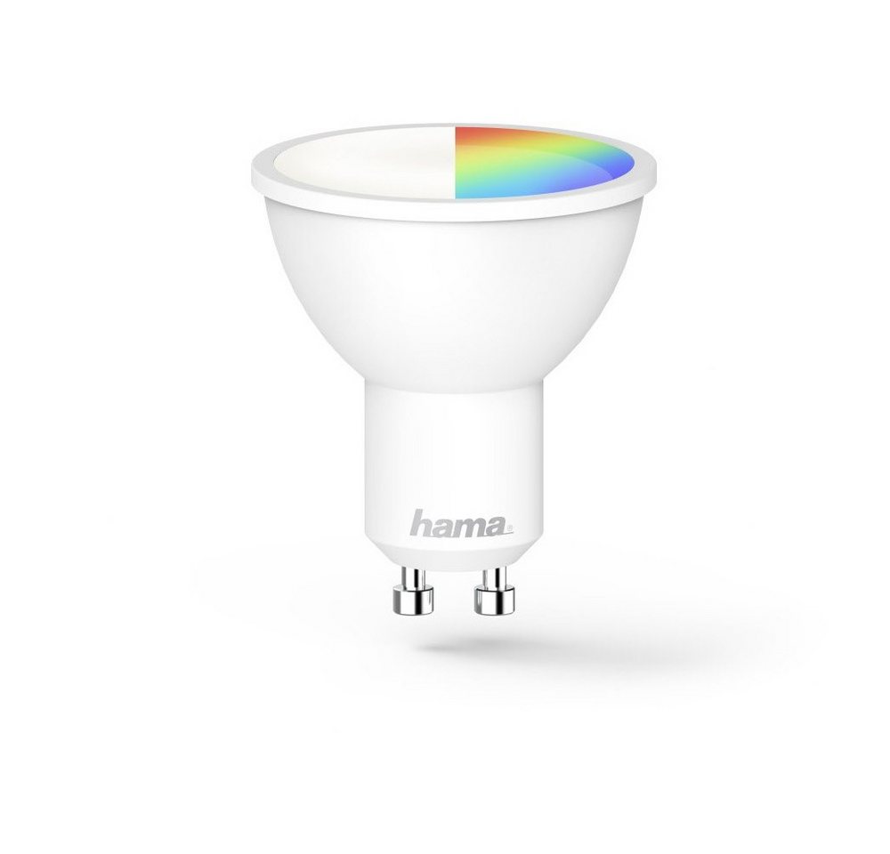 Hama Halogenlampe Hama WiFi-LED-Lampe GU10, 5,5W, RGBW - elegante Lichtquelle., Sockel GU10, weiß Hama Halogenlampe Hama WiFi-LED-Lampe GU10, 5,5W, RGBW - elegante Lichtquelle., Sockel GU10, weiß von Hama