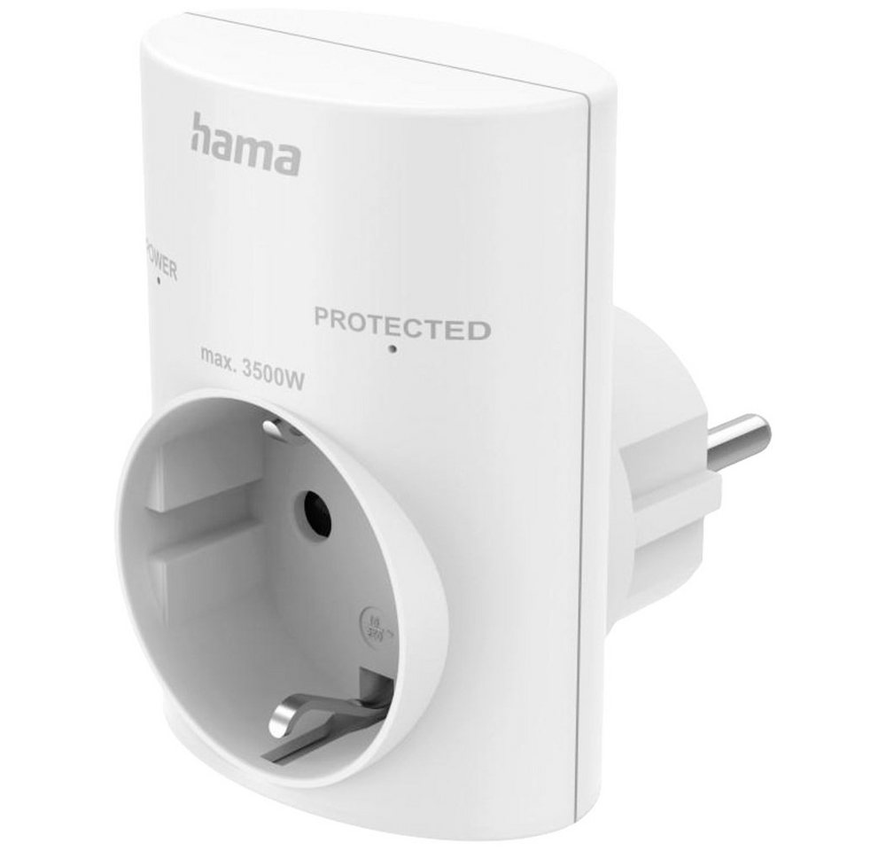 Hama Hama 00223321 Überspannungsschutz-Zwischenstecker Weiß Mehrfachsteckdose von Hama