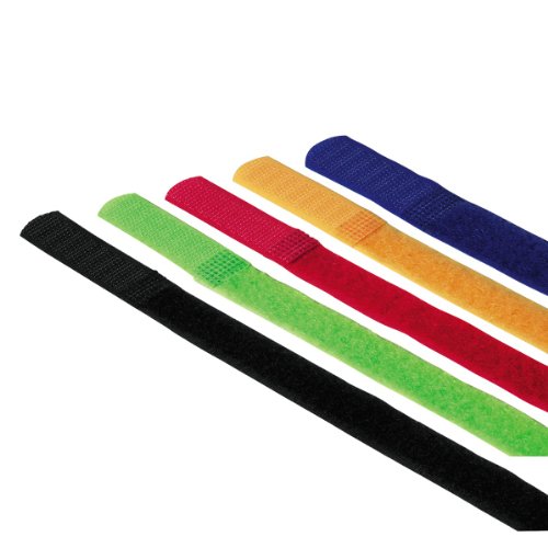 Hama Klettbinder-Streifen (215 mm) 5 Stück, farbig von Hama