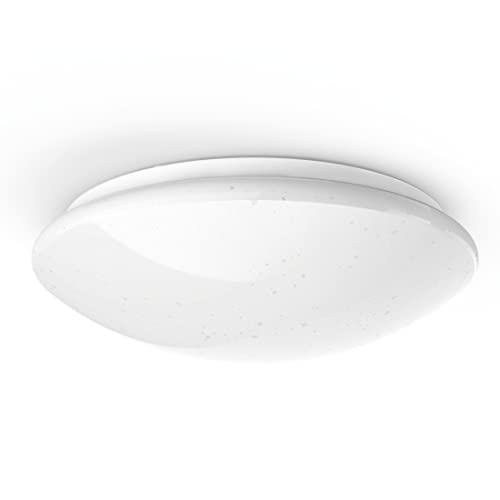 Hama LED Deckenleuchte dimmbar per App- u. Sprachsteuerung (WLAN Lampe Alexa/Google Home kompatibel, Deckenlampe f. Schlafzimmer, Kinderzimmer, Wohnzimmer, kein Hub/Gateway benötigt, Ø 30cm) von Hama