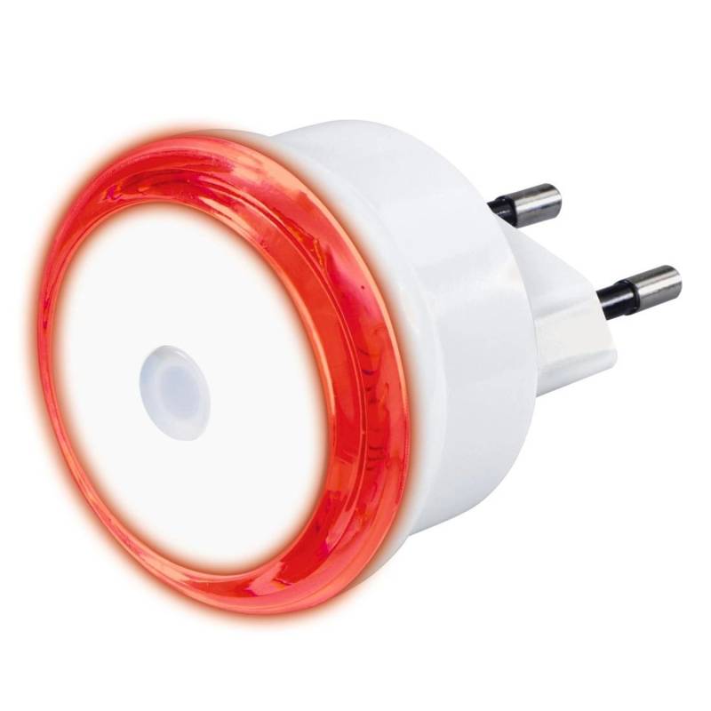 Hama LED-Nachtlicht Basic mit Stecker Dämmerungssensor Rot von Hama