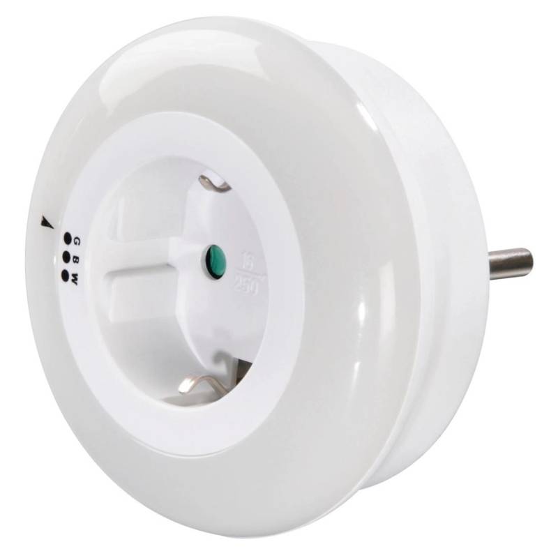 Hama LED-Nachtlicht Circle Colour mit integrierter Steckdose Lichtsensor von Hama