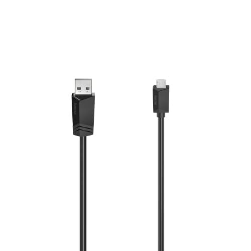 Hama Micro-USB-Kabel, USB 2.0, 480 Mbit/s, 0,75 m schwarz 0,75 m lang von Hama