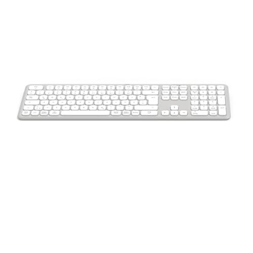 Hama Tastatur kabellos (Multi Device Tastatur mit Funk/Bluetooth für PC, Smartphone, Tablet, Vollformat, mit Batterien, leise Scissortasten, Multimedia Tasten, deutsches QWERTZ-Layout) weiß Hama Tastatur kabellos (Multi Device Tastatur mit Funk/Bluetooth für PC, Smartphone, Tablet, Vollformat, mit Batterien, leise Scissortasten, Multimedia Tasten, deutsches QWERTZ-Layout) weiß von Hama