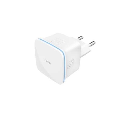 WLAN Repeater, mit LAN Anschluss (für Steckdose, 2,4GHz, bis 300MBit/s, LAN, WPS, WiFi Repeater, Repeater 2400, WLAN Verstärker, WLAN-Repeater, WLAN Reichweitenverstärker, Internet Verstärker) weiß von Hama