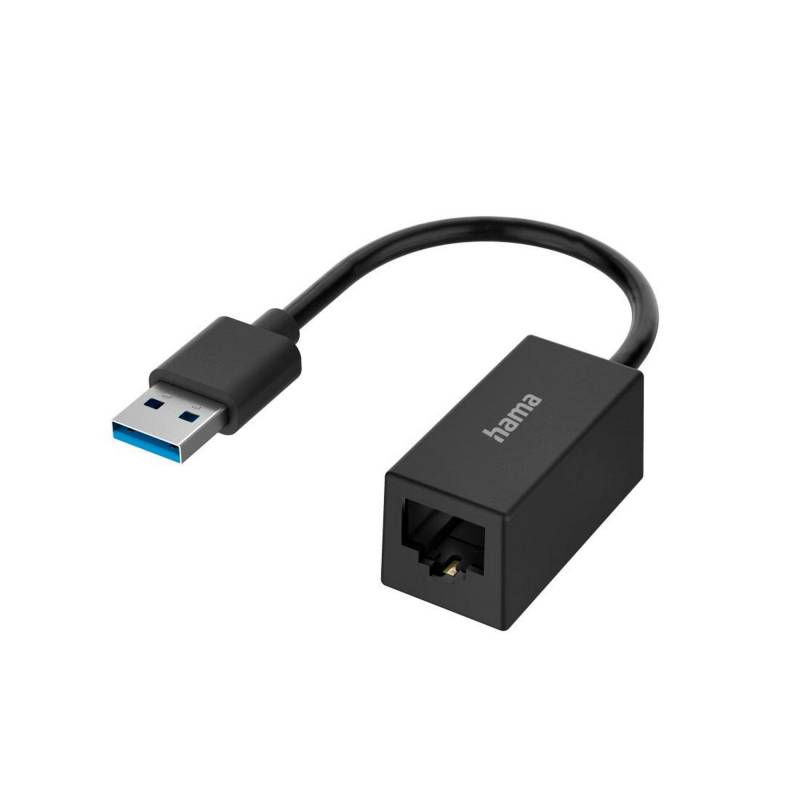 Hama Netzwerkadapter USB-Stecker mit LAN-Ethernet-Buchse von Hama