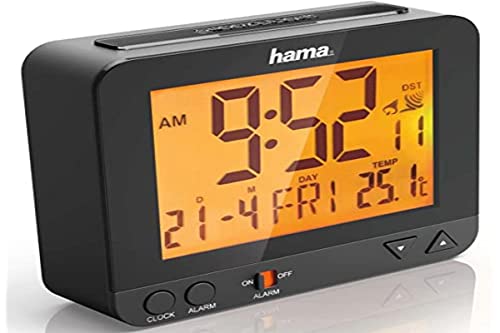 Hama RC 550 Digital Table Clock Schwarz rechteckig von Hama