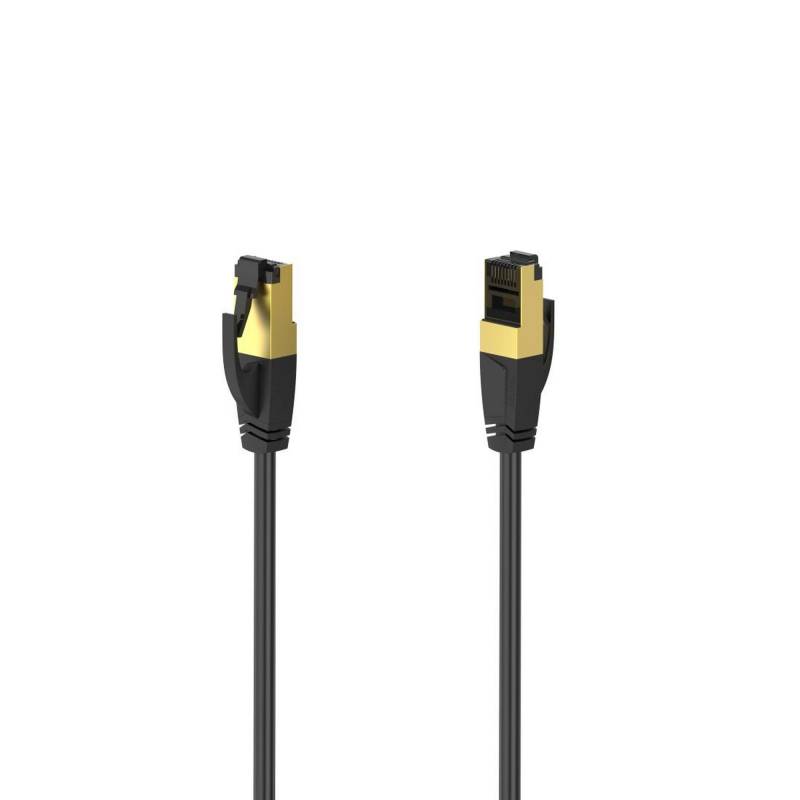 Hama S/FTP-Netzwerkkabel schwarz CAT-8 geschirmt, halogenfrei 1,50 m von Hama