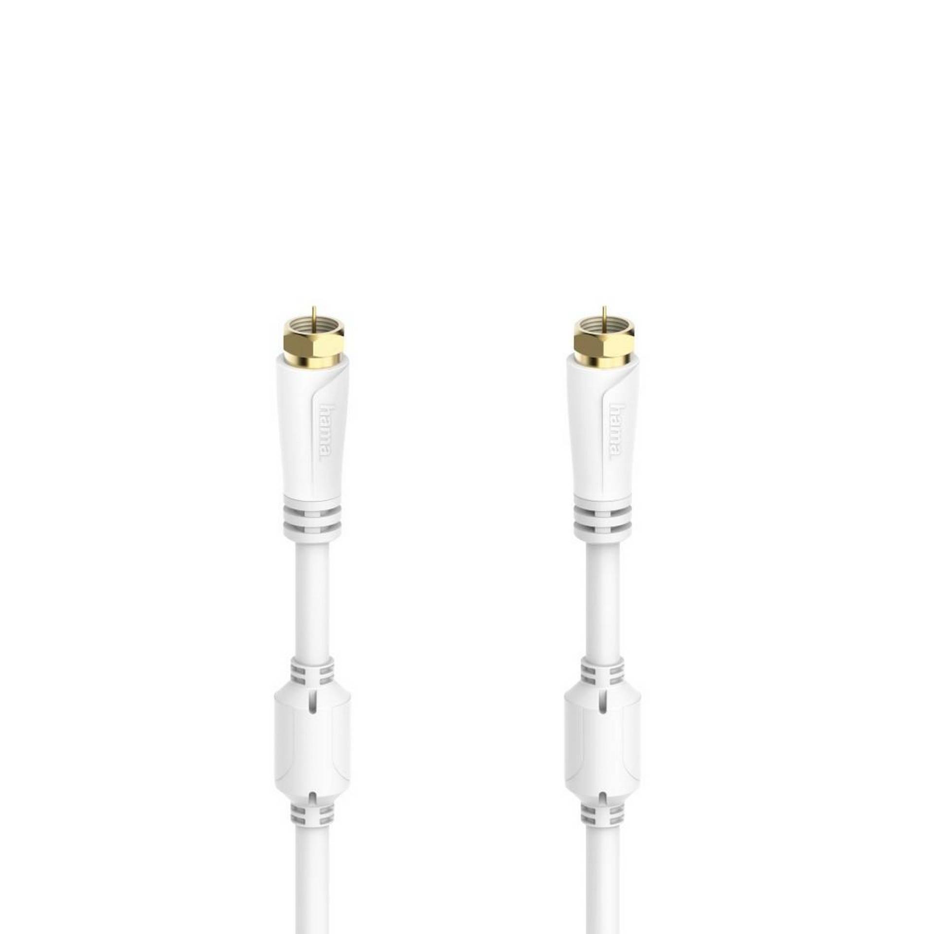 Hama SAT-Anschlusskabel vergoldet F-Stecker 5 m Hama SAT-Anschlusskabel vergoldet F-Stecker 5 m von Hama
