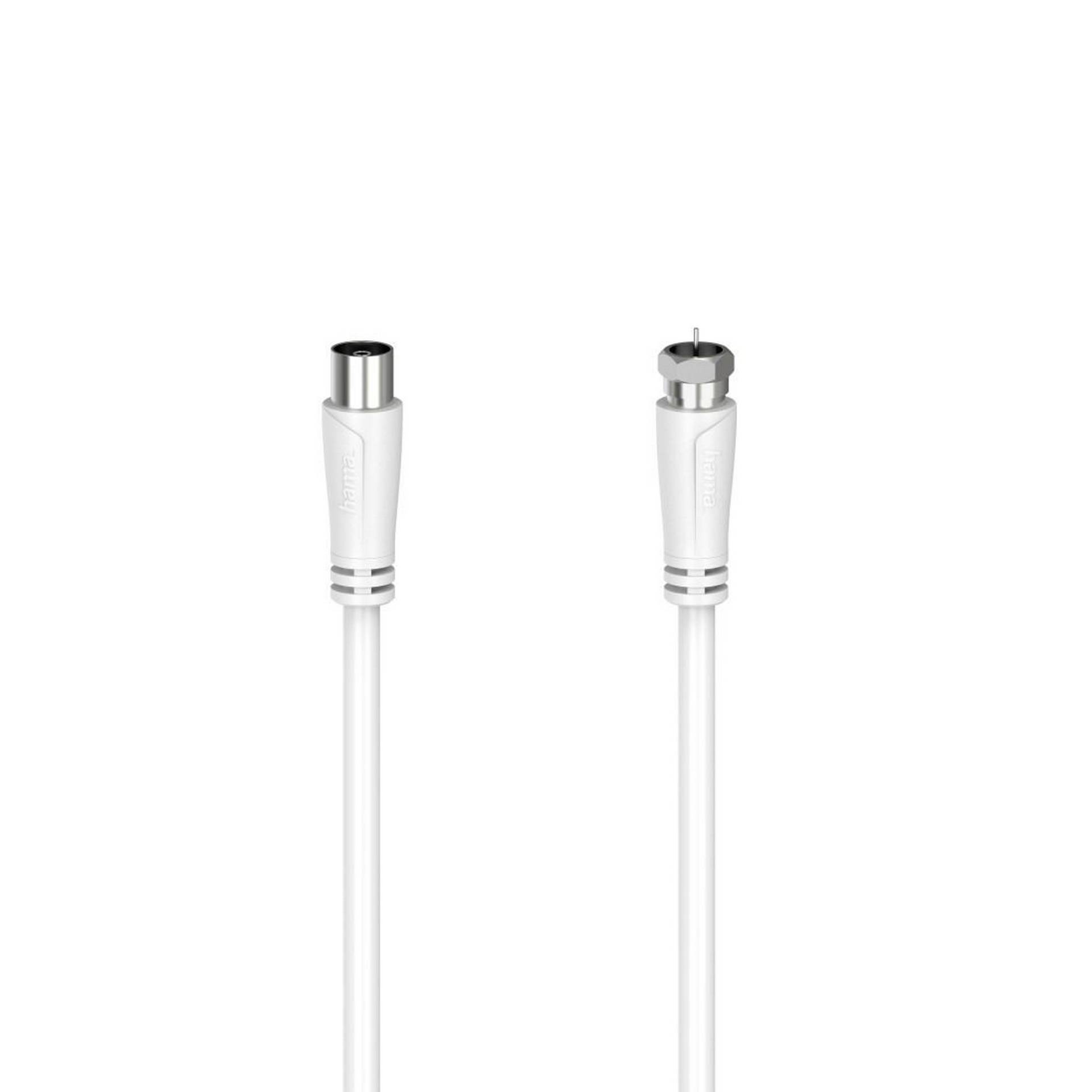 Hama SAT-Anschlusskabel weiß F-Stecker mit Koax-Kupplung 1,5 m Hama SAT-Anschlusskabel weiß F-Stecker mit Koax-Kupplung 1,5 m von Hama