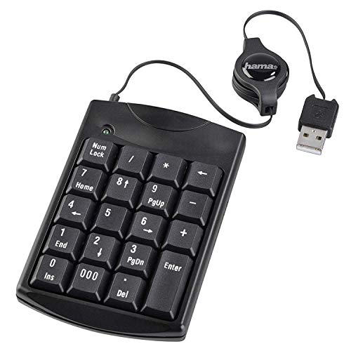 Hama Slimline SK140 Ziffernblock, Schwarz von Hama