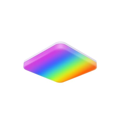 Hama Smarte Deckenleuchte LED (Matter Smart Home Standard, Deckenleuchte dimmbar, RGBW, 16 Mio. Farben, mit App-/Sprachsteuerung, Spritzwasserschutz IP54 für Badezimmer, Küche, Wohnzimmer etc.) von Hama