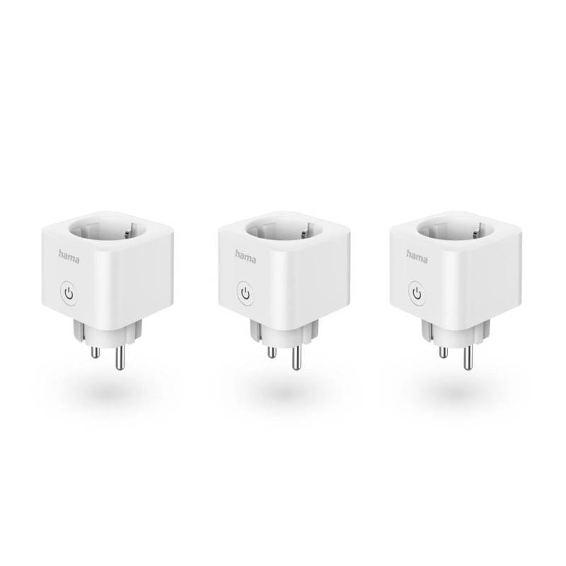 Hama Smarte WLAN-Steckdose Matter 3.680W Sprach-/Appgesteuert 3er-Pack von Hama