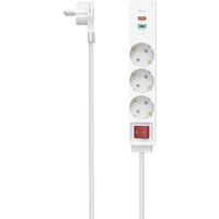 Hama Steckdosenleiste mit Schalter mit USB-Buchse 1.4 m von Hama