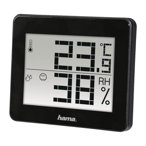 Hama Thermometer/Hygrometer (inkl. Batterie) schwarz von Hama