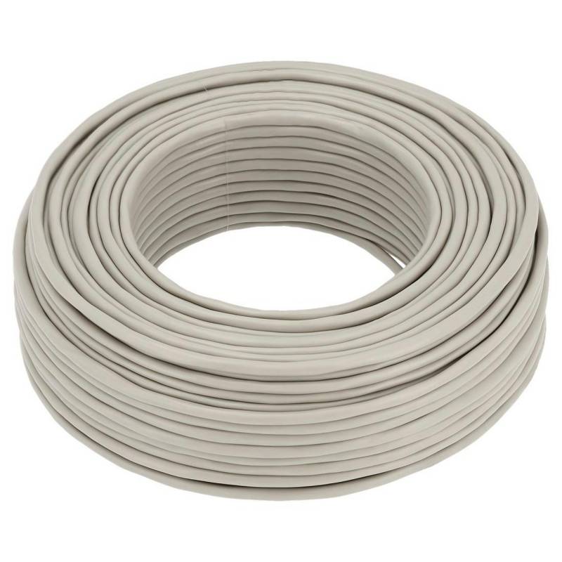 Hama Telefonkabel grau 4-adrig, geschirmt 50 m von Hama