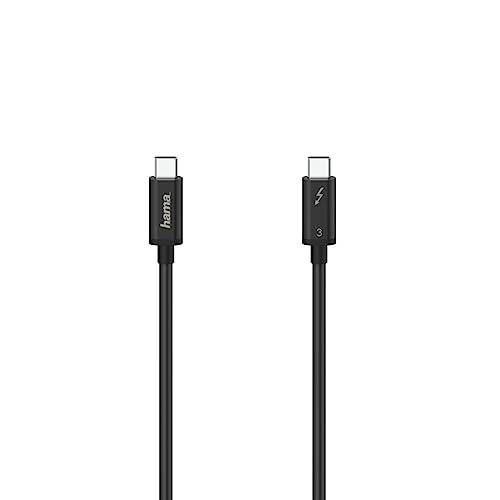 Hama Thunderbolt-3 Zoll USB-C Kabel, 40 Gbit/s, 5 A, 100 W, Ultra-HD 5K, 0,50m von Hama