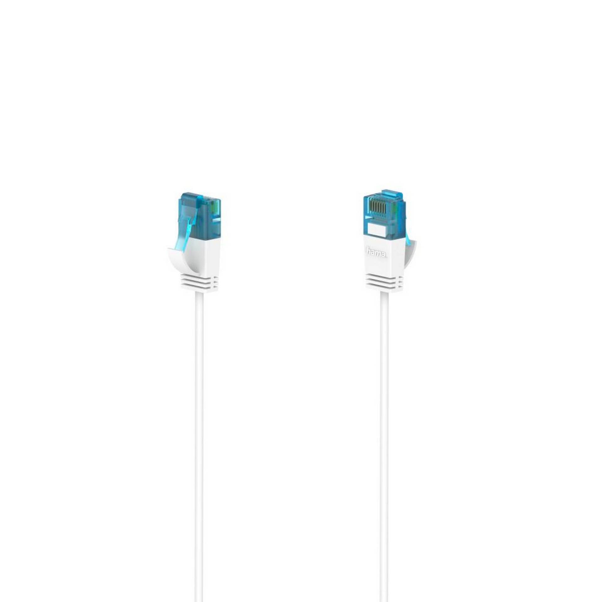 Hama U/UTP-Netzwerkkabel 'Flexi-Slim' weiß CAT-6a 0,75 m Hama U/UTP-Netzwerkkabel 'Flexi-Slim' weiß CAT-6a 0,75 m von Hama