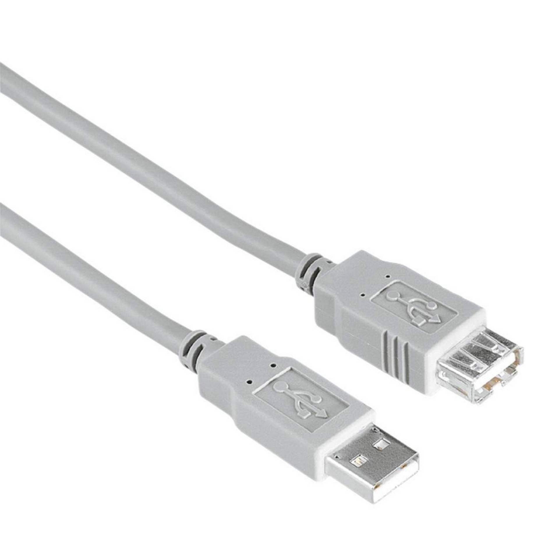 Hama USB-A-Verlängerungskabel, USB 2.0 schwarz 1,50 m Hama USB-A-Verlängerungskabel, USB 2.0 schwarz 1,50 m von Hama