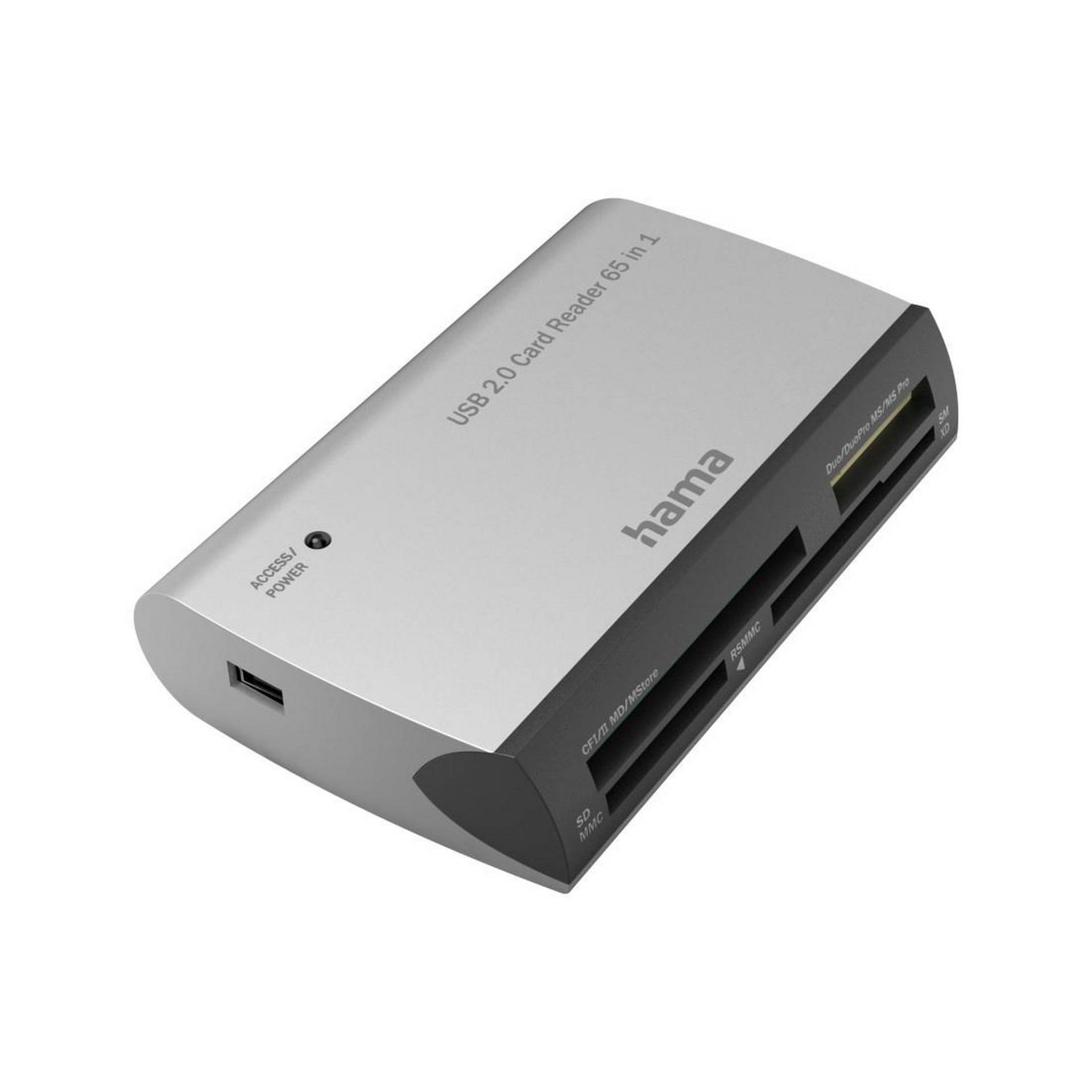 Hama USB-Kartenleser 'All in One' USB-A, USB 2.0 schwarz/silber Hama USB-Kartenleser 'All in One' USB-A, USB 2.0 schwarz/silber von Hama