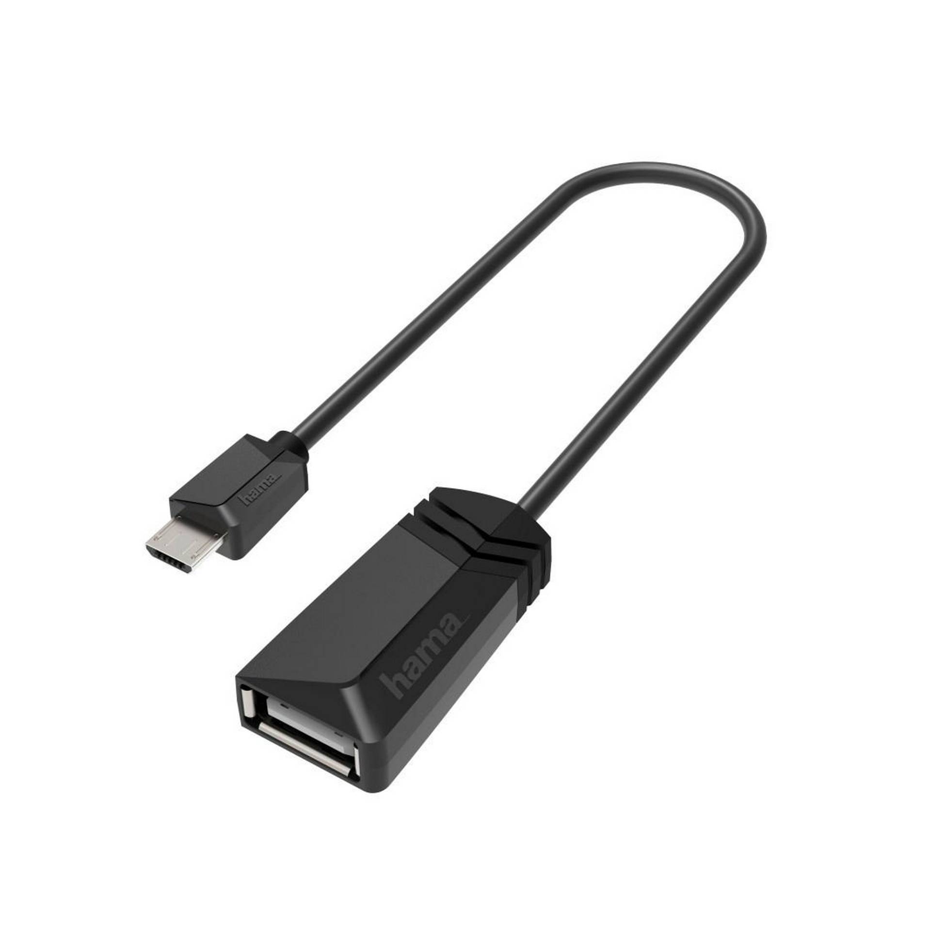 Hama USB-OTG-Adapter Micro-USB-Stecker mit USB-A-Buchse Hama USB-OTG-Adapter Micro-USB-Stecker mit USB-A-Buchse von Hama