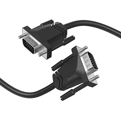 Hama VGA-Kabel, Full-HD 1080p, 1,50 m, Schwarz, 1,5 m lang von Hama