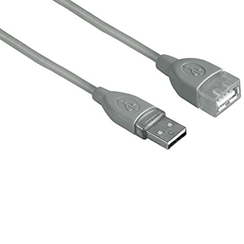 Hama Verlängerungskabel USB 2.0 A M/A F Stecker 1,8 m grau von Hama