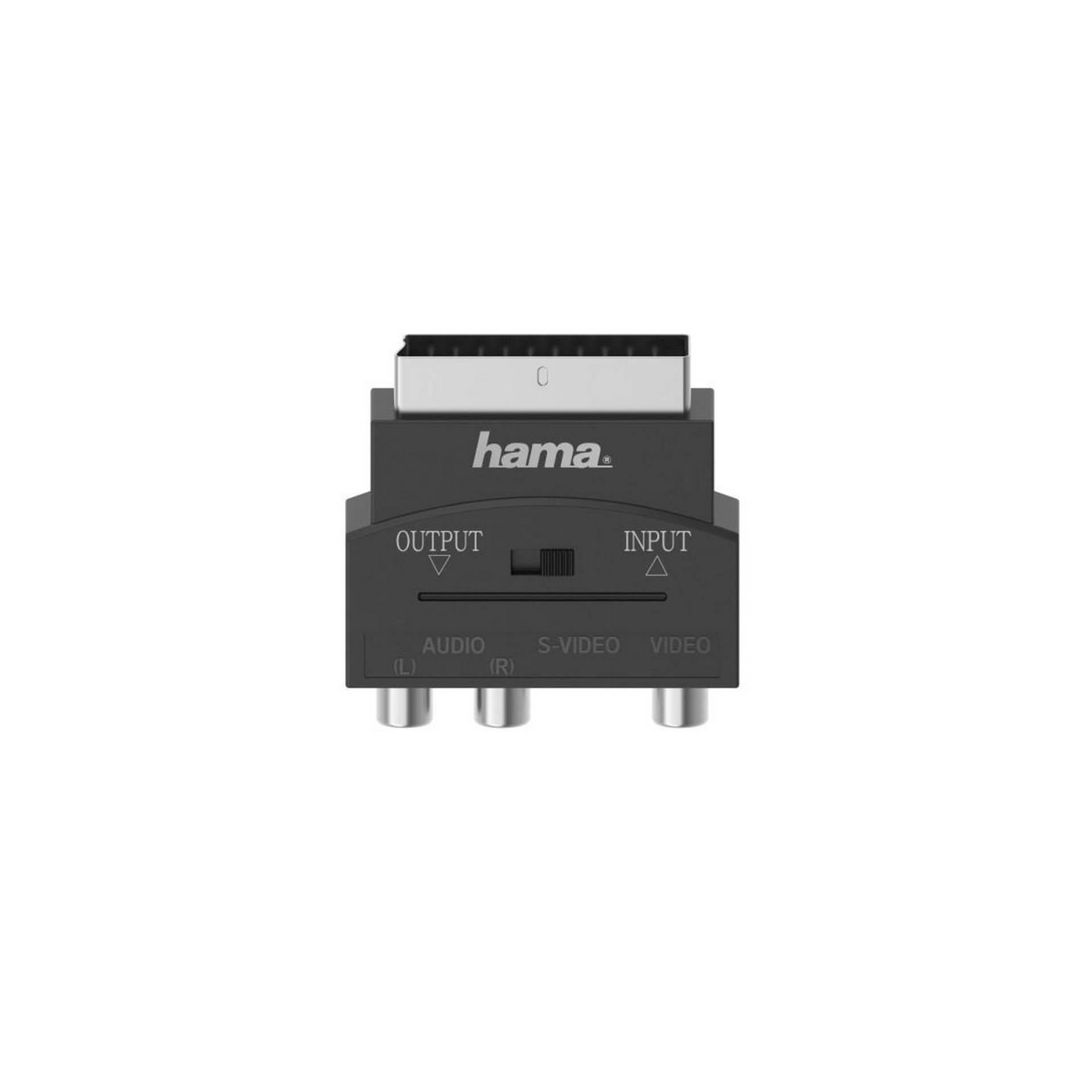 Hama Video-Adapter S-VHS-Kupplung mit 3 x Cinch-Kupplung, Scart-Stecker 4-polig Hama Video-Adapter S-VHS-Kupplung mit 3 x Cinch-Kupplung, Scart-Stecker 4-polig von Hama