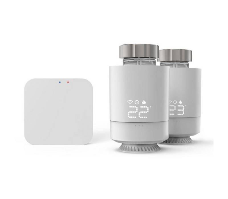 Hama WLAN Heizungssteuerung, Set 2x smart Heizungsthermostat Smart-Home Starter-Set, (Heizkörperthermostat), Hub + Adapter von Hama